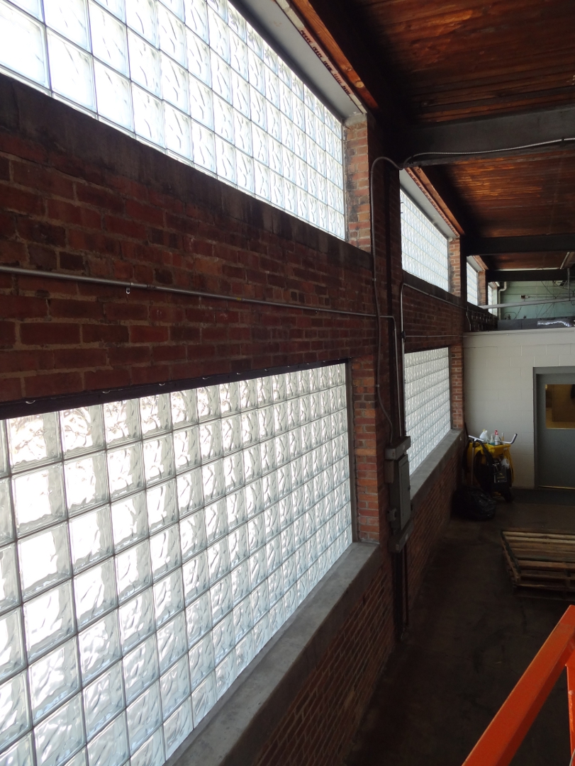 glass block industrial window